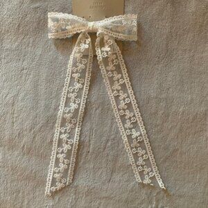 Urban Outfitters Coquette Lace Hair Bow New